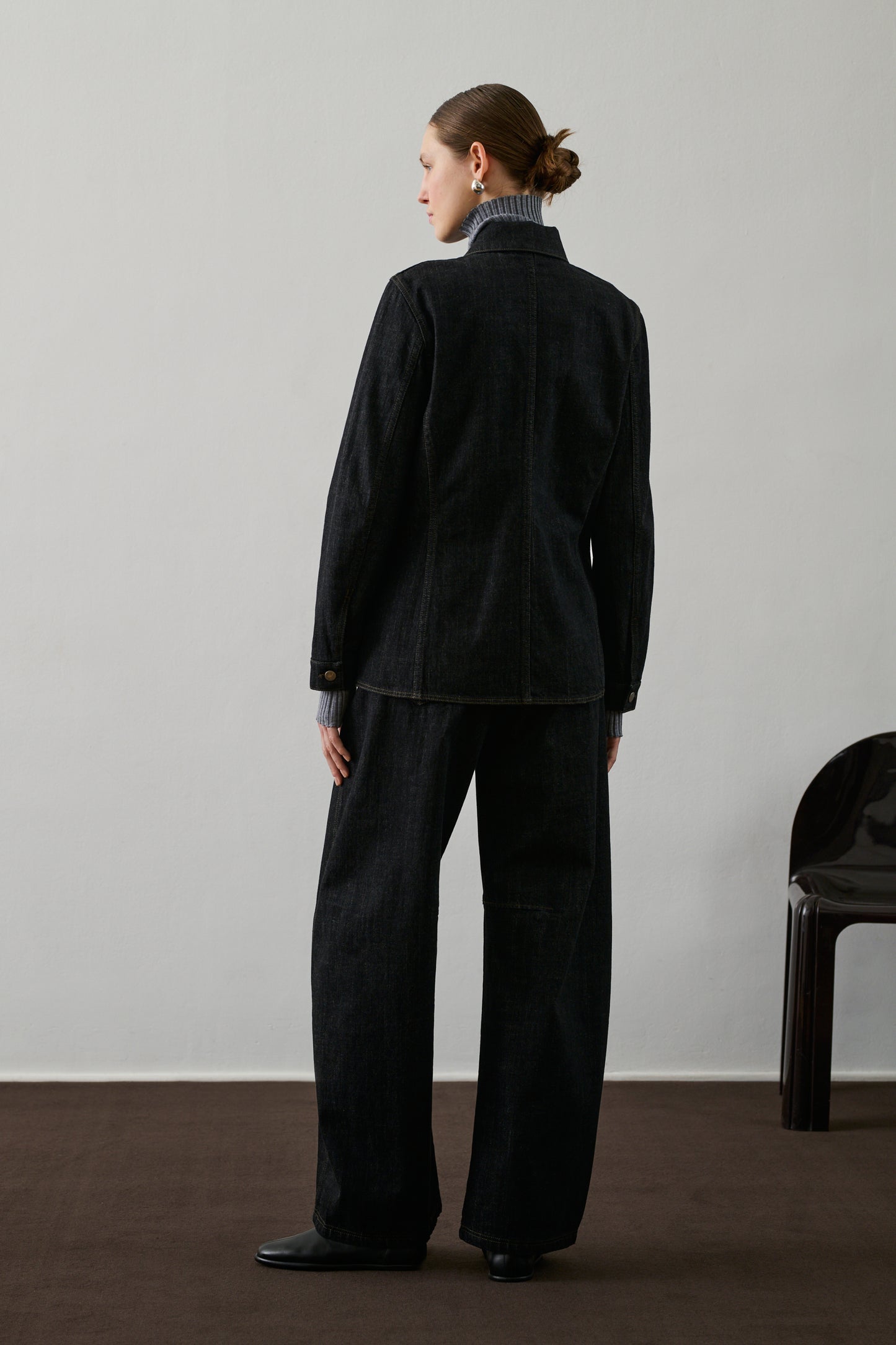 Jean Gaspard - Denim Brut Noir - Coton - Femme