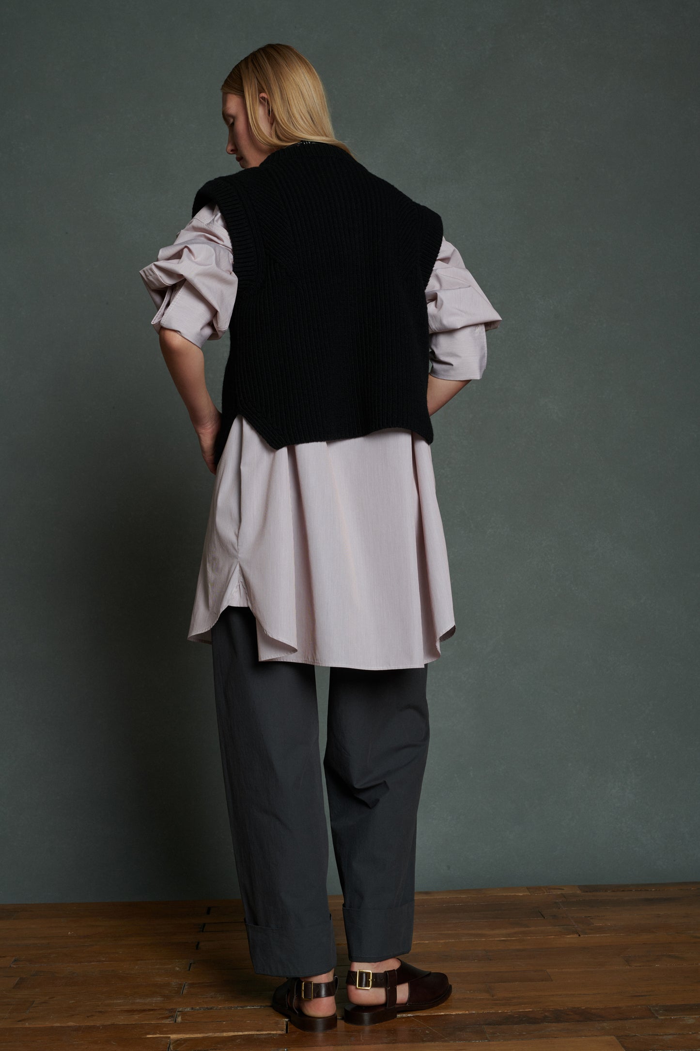 Sandales Andra - Marron Foncé - Cuir - Femme