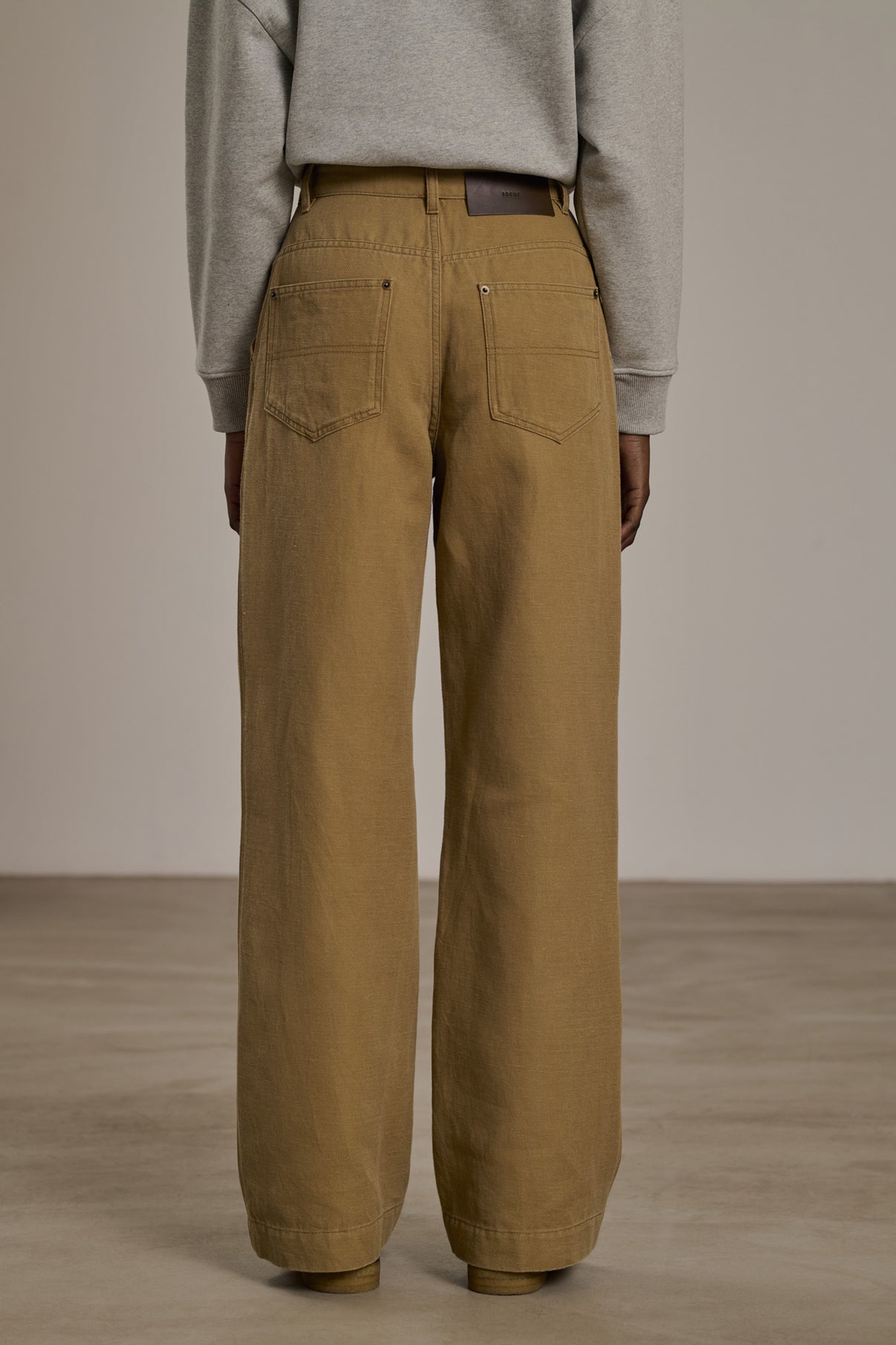 Pantalon Carl - Beige - Coton - Femme vue 3