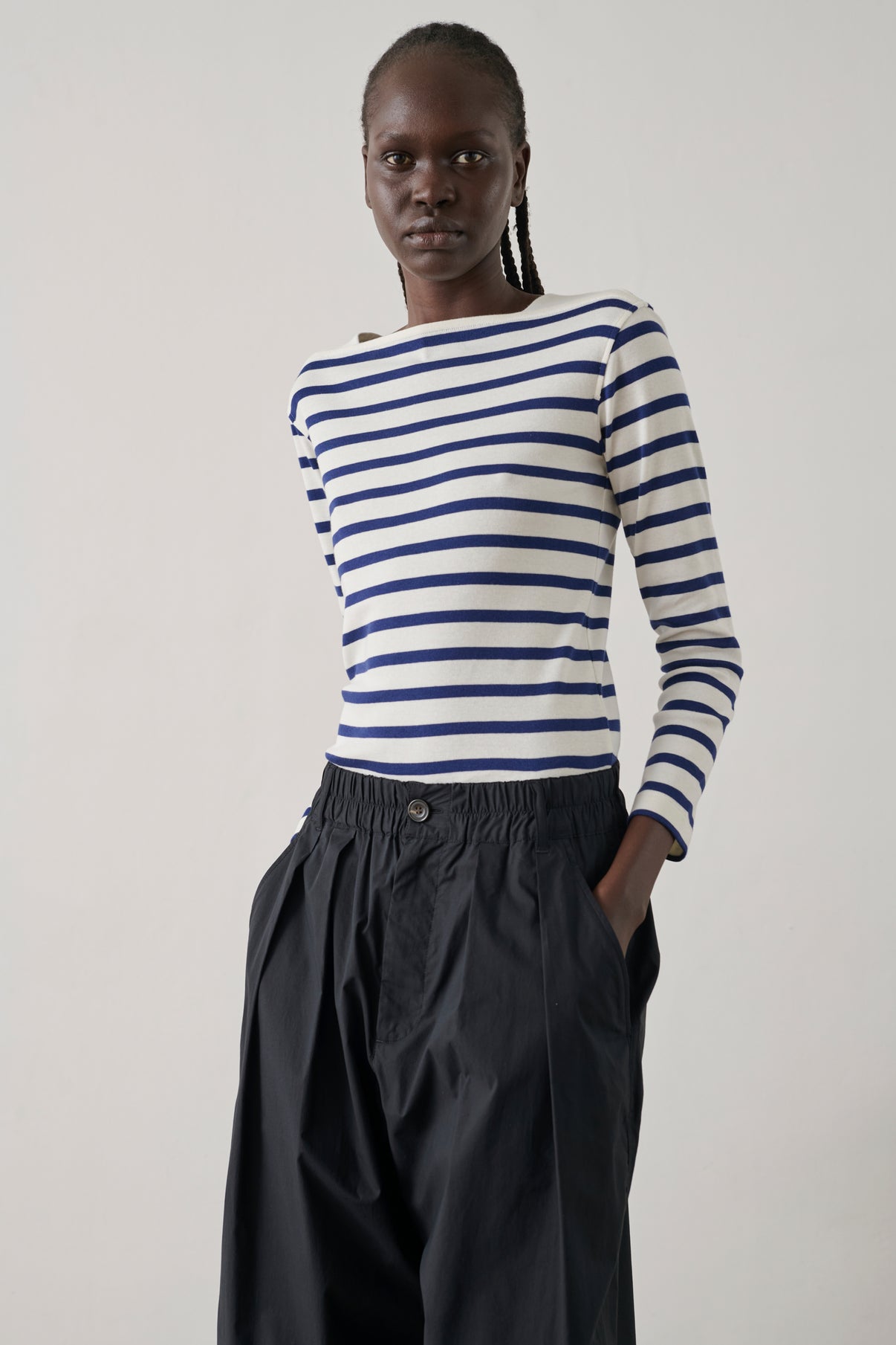 Tee-Shirt Katy - Blanc/Bleu - Coton - Femme vue 5