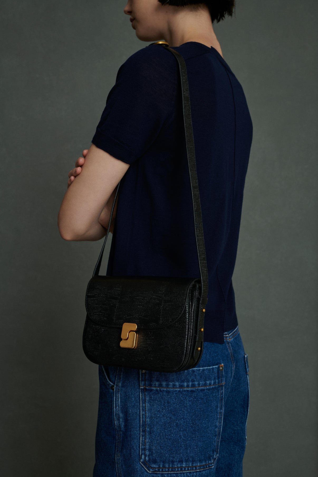 Sac Bellissima Mini - Noir - Cuir - Femme vue 2