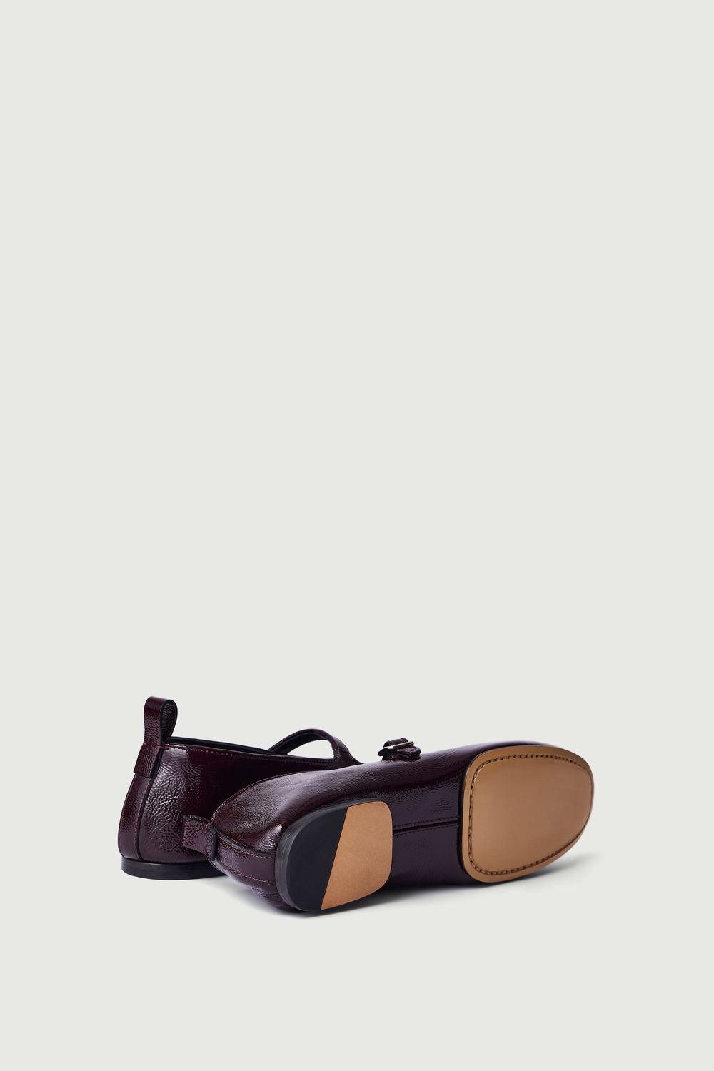 Ballerines Madeline - Bordeaux Foncé - Cuir - Femme