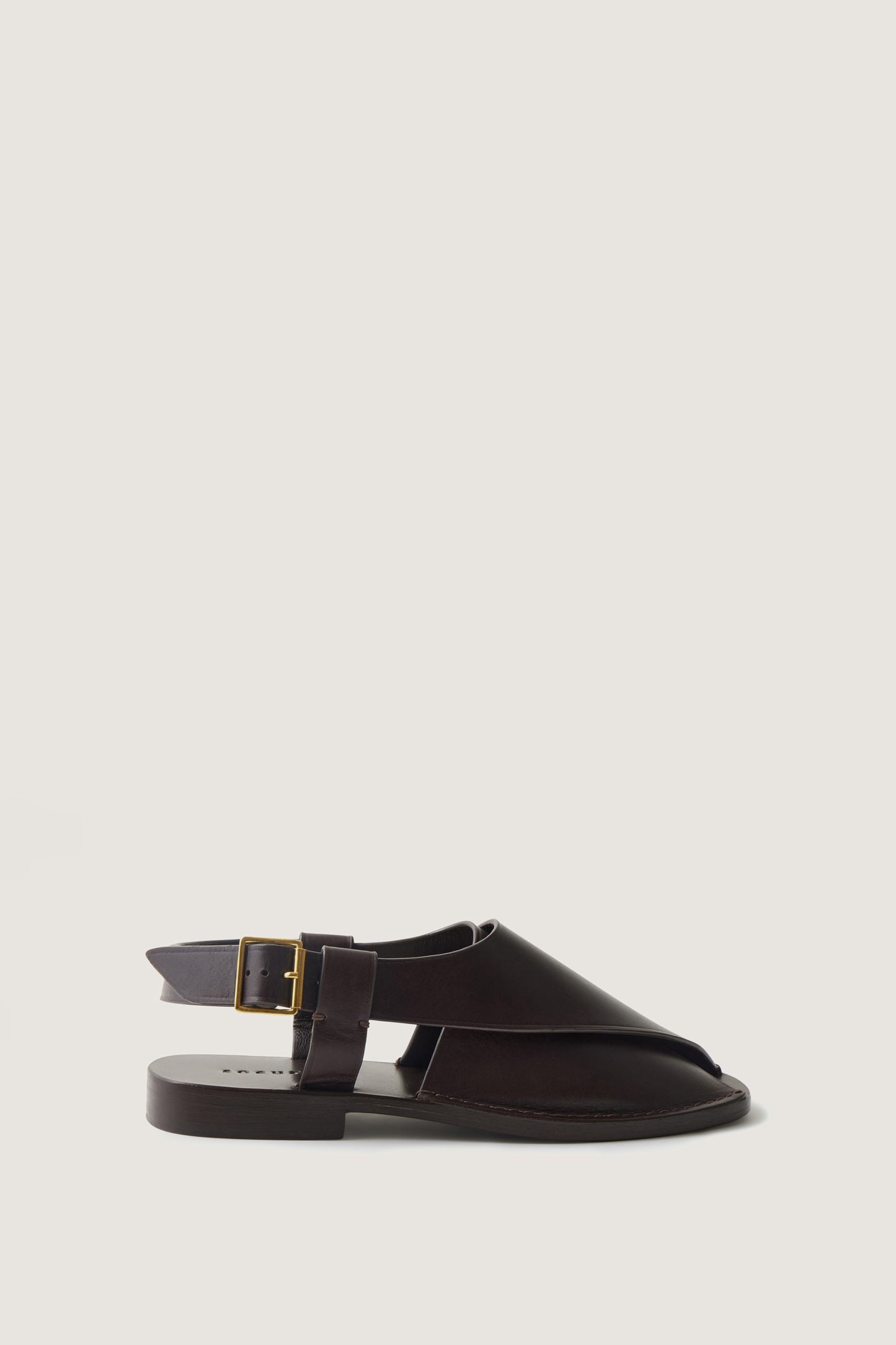 Sandales Andra - Marron Foncé - Cuir - Femme